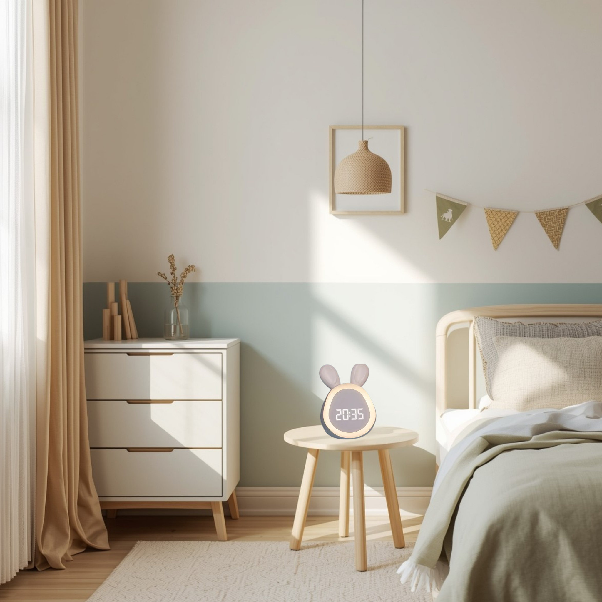 Happy Clock- Réveil lapin enfant