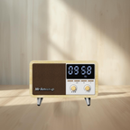 Radioclock- Radio réveil bois