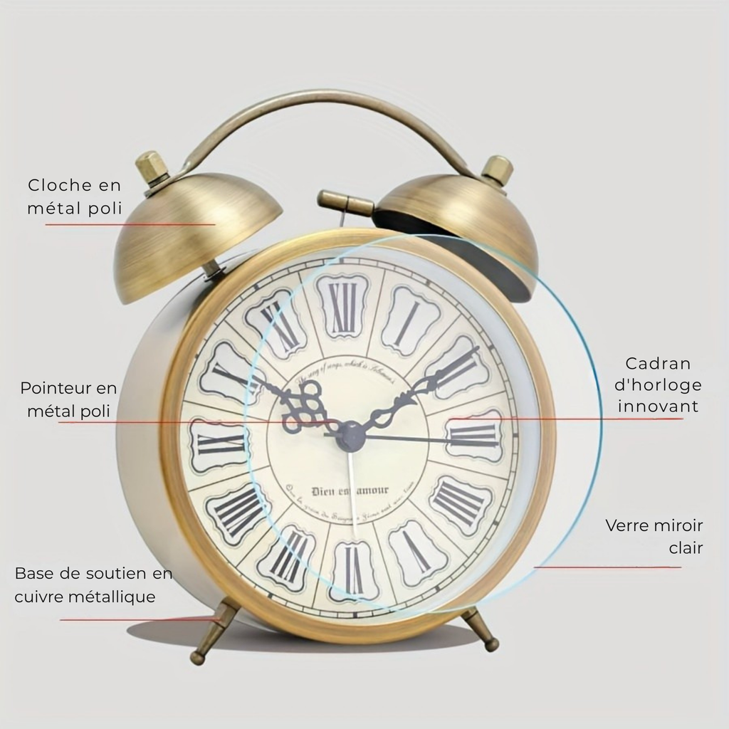 Réveil d'Antan-Réveil vintage