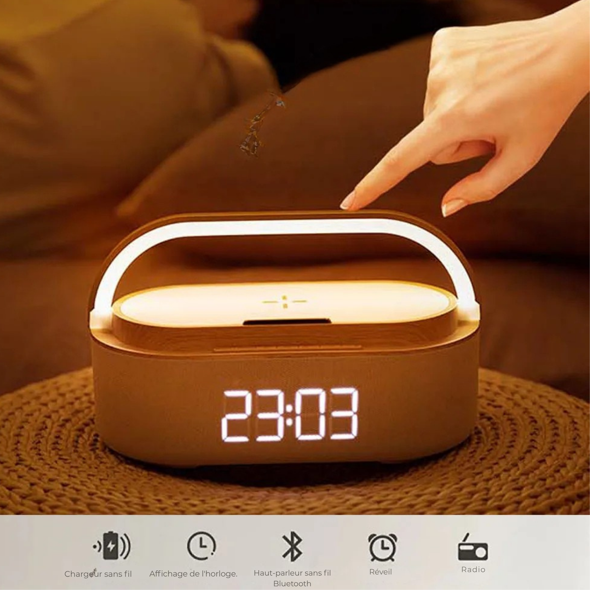 NeoClock-Radio réveil bluetooth