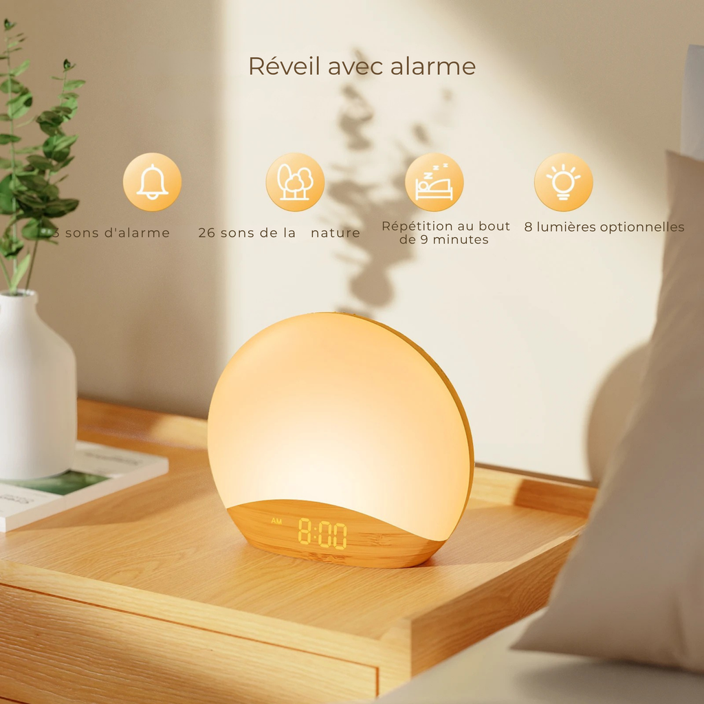 Luminio-Réveil à simulateur d'aube