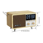 Radioclock- Radio réveil bois